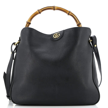 Gucci Diana NM Bamboo Shoulder Bag Leather Medium