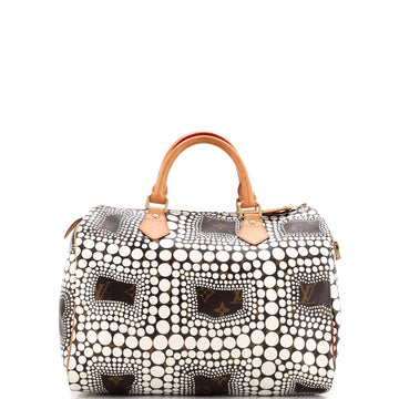 Louis Vuitton Speedy Handbag Limited Edition Kusama Town Monogram Canvas 30