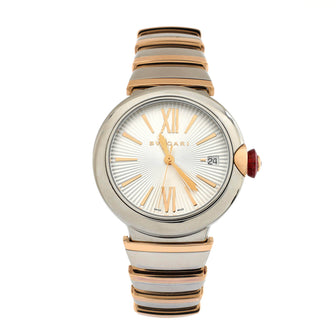 Bvlgari LVCEA Automatic Watch Stainless Steel and Rose Gold 36