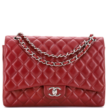 Chanel Classic Double Flap Bag Quilted Caviar Maxi