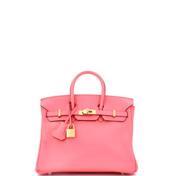 Hermes Birkin Handbag Pink Swift with Gold Hardware 25