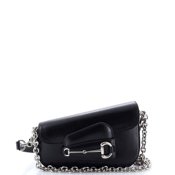 Gucci Horsebit 1955 Asymmetric Shoulder Bag Leather Mini
