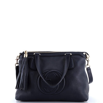 Gucci Soho Convertible Soft Top Handle Bag Leather