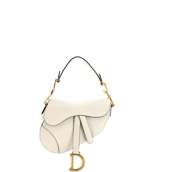 Christian Dior Saddle Handbag Leather Mini