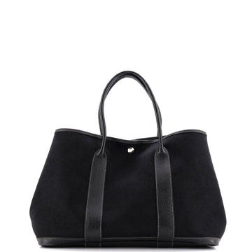 Hermes Garden Party Tote Toile and Leather 36