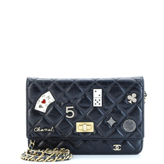 Chanel Lucky Charms Reissue 2.55 Wallet on Chain Quilted Calfskin