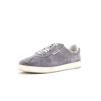 Chanel Women's CC Low-Top Flat Runner Sneakers Suede
