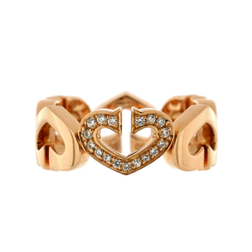 Cartier C Heart de Cartier Ring 18K Rose Gold and Diamonds