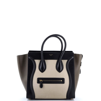 Celine Tricolor Luggage Bag Leather Mini