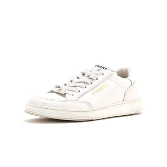 Chanel Women's CC Logo Low-Top Sneakers Leather