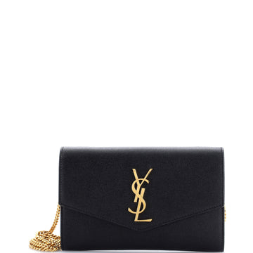 Saint Laurent Uptown Chain Wallet Leather