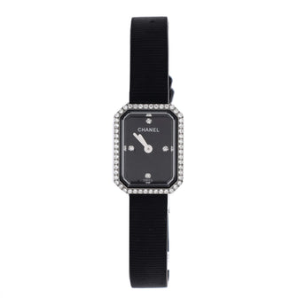 Chanel Premiere Mini Quartz Watch Stainless Steel and Rubber with Diamond Bezel and Markers 15
