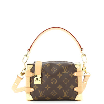 Louis Vuitton Side Trunk Handbag Monogram Canvas PM