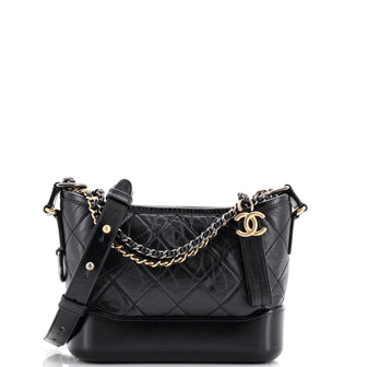Chanel Gabrielle Hobo Quilted Aged Calfskin Small
