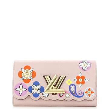 Louis Vuitton Twist Wallet Limited Edition Floral Patchwork Epi Leather