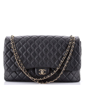 Chanel XXL Travel Flap Bag Quilted Calfskin Small