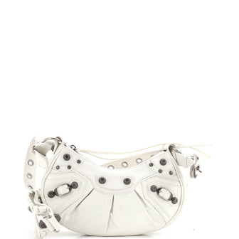 Balenciaga Le Cagole Giant Studs Shoulder Bag Leather XS