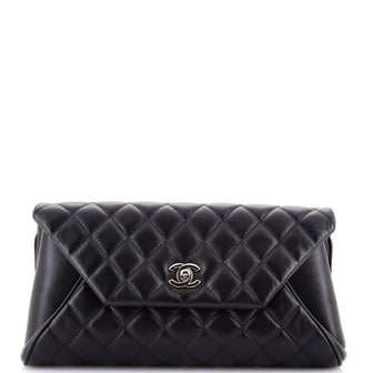 Chanel Fold Up Again Clutch Quilted Lambskin