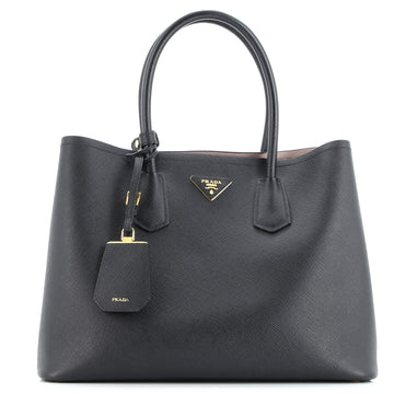 Prada Cuir Double Tote Saffiano Leather Large