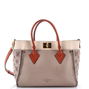 Louis Vuitton On My Side Tote Monogram Tuffetage Leather MM