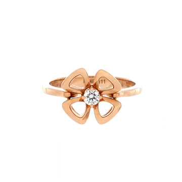 Bvlgari Fiorever Ring 18K Rose Gold and Diamond