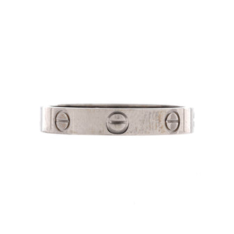 Cartier Love Wedding Band Ring 18K White Gold