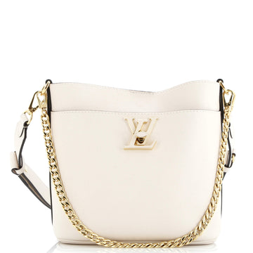 Louis Vuitton Lock and Walk Bucket Bag Leather