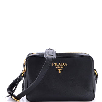 Prada Double Zip Camera Bag Vitello Phenix Medium