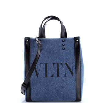 Valentino Garavani Grande Plage VLTN Tote Denim Mini