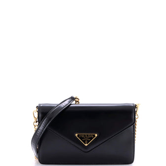 Prada Envelope Flap Bag Spazzolato Leather