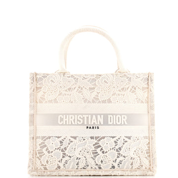 Christian Dior Book Tote Embroidered Lace Small