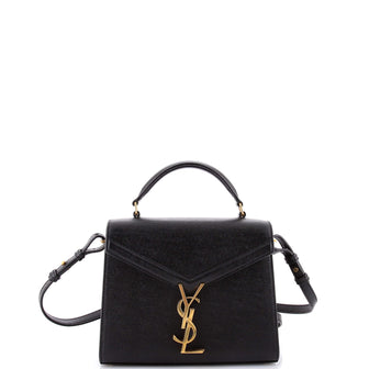 Saint Laurent Cassandra Top Handle Bag Leather Mini