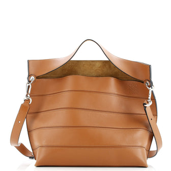 Loewe Strip Shoulder Bag Stitched Leather Medium