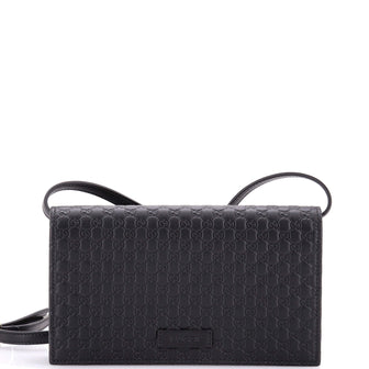 Gucci Wallet on Strap Microguccissima Leather