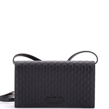 Gucci Wallet on Strap Microguccissima Leather