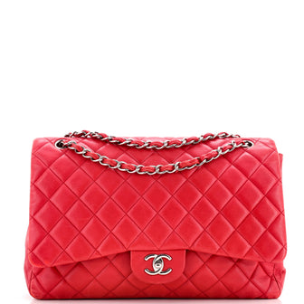 Chanel Classic Single Flap Bag Quilted Lambskin Maxi