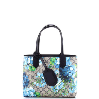 Gucci Reversible Tote Blooms Print Leather Small
