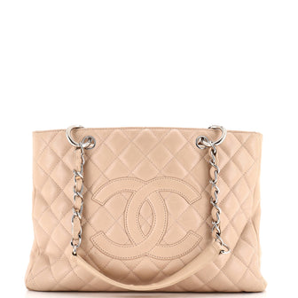 Chanel Grand Shopping Tote Quilted Caviar
