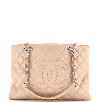 Chanel Grand Shopping Tote Quilted Caviar