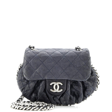 Chanel Chain Around Flap Bag Quilted Leather Small