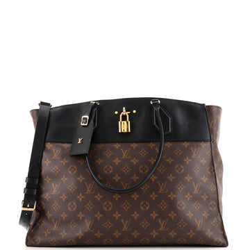 Louis Vuitton City Steamer Handbag Monogram Canvas XXL