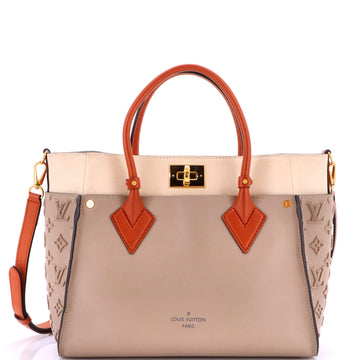Louis Vuitton On My Side Tote Monogram Tuffetage Leather MM