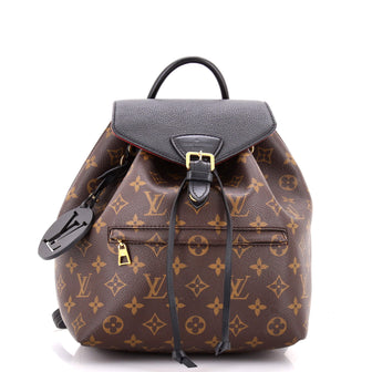 Montsouris NM Backpack Monogram Canvas with Leather PM