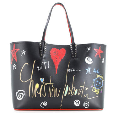 Christian Louboutin Cabata East West Tote Printed Leather Large