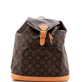 Louis Vuitton Vintage Montsouris Backpack Monogram Canvas GM