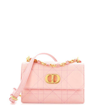 Christian Dior Miss Caro Flap Bag Cannage Quilt Calfskin Mini