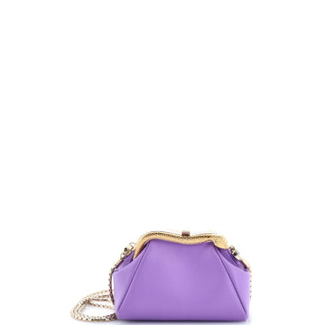 Bvlgari Serpentine Pouch Bag Leather Micro