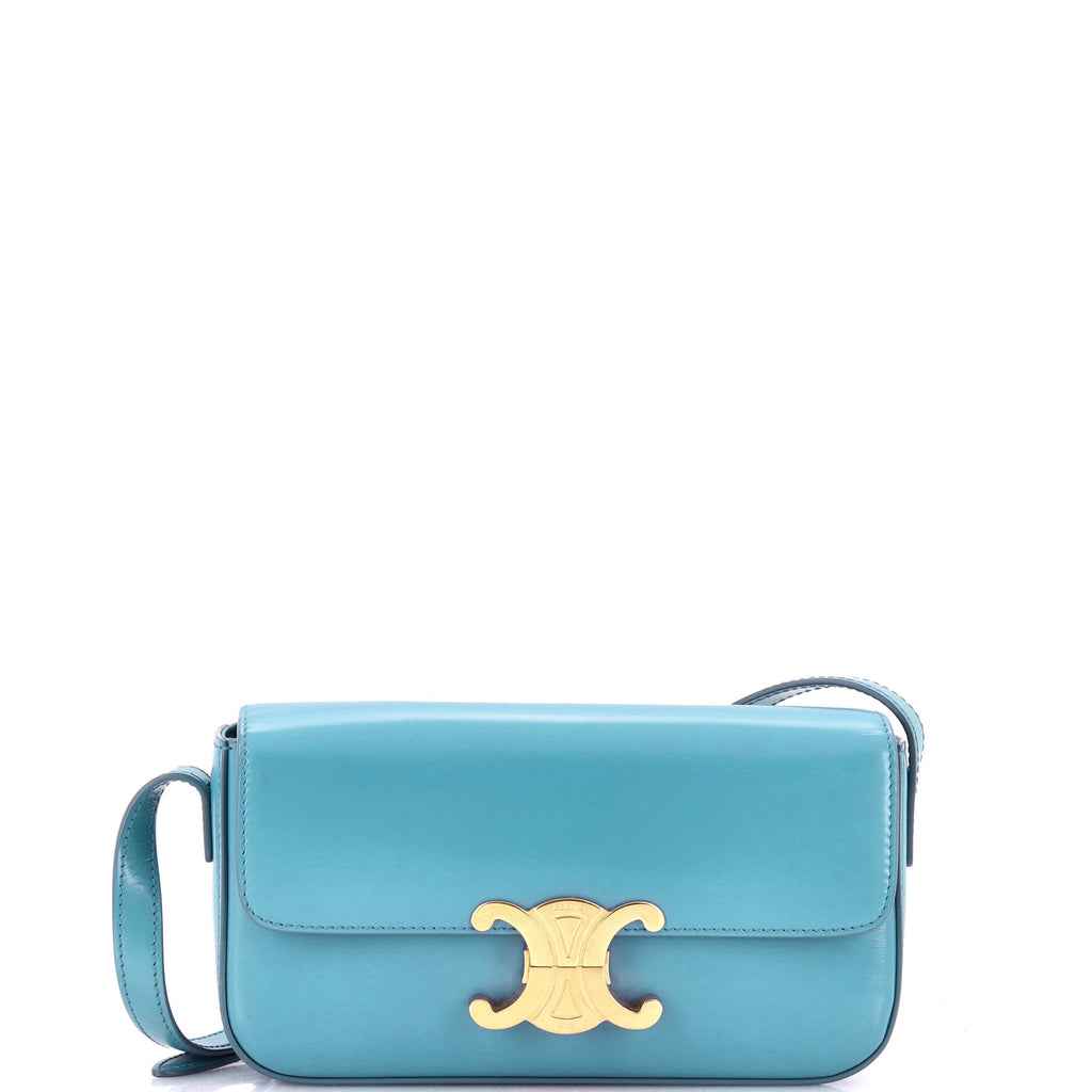正規品 CELINE Celine Lizard Medium Classic Box Flap Bag Dark Green 1294487