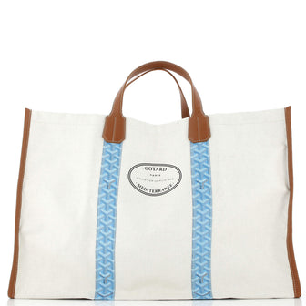 Goyard Mediterranee Saint-Tropez Reversible Tote Coated Canvas