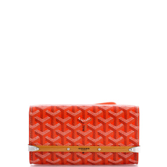 Goyard Monte Carlo Clutch with Strap Coated Canvas PM